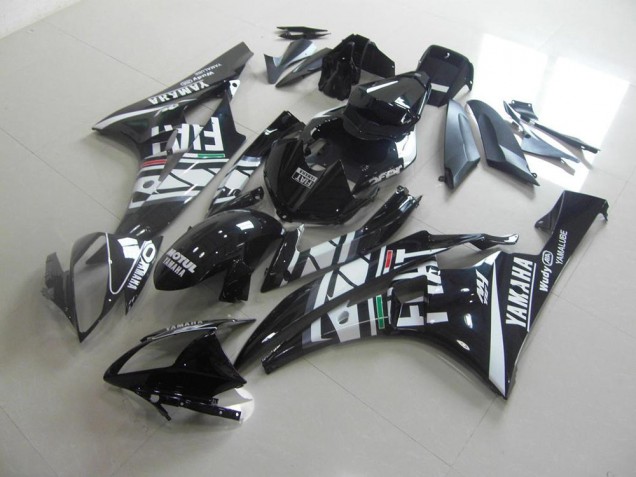 2006-2007 Black Fiat Yamaha YZF R6 Motorcycle Fairings Canada