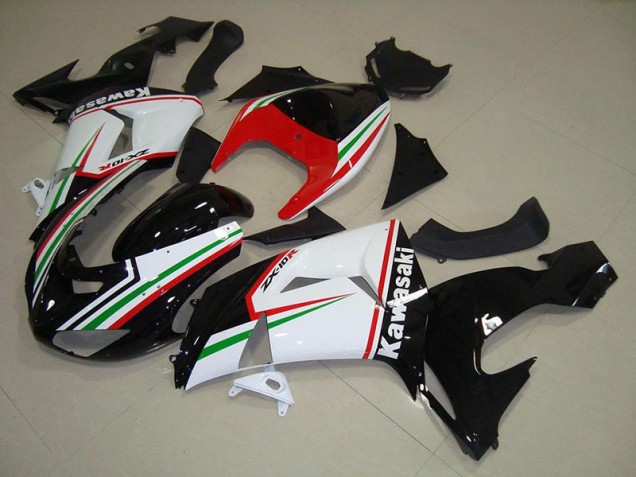 2006-2007 White and Black Kawasaki Ninja ZX10R Motorcycle Fairings Canada