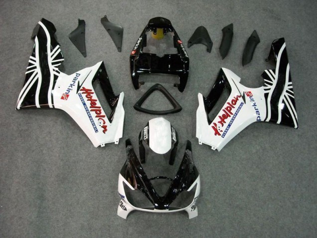 2006-2008 Black White Triumph Daytona 675 Triple Motorcycle Fairings Canada