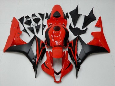 2007-2008 Black Red Honda CBR600RR Plastics Motorcycle Fairings Canada