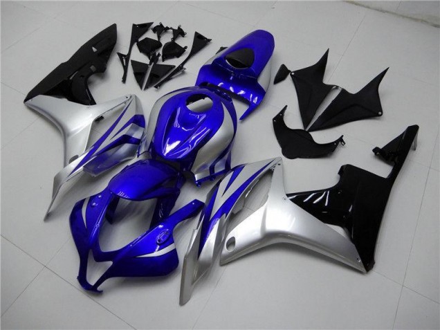 2007-2008 Blue Silver Black Honda CBR600RR Motorcycle Fairings Canada