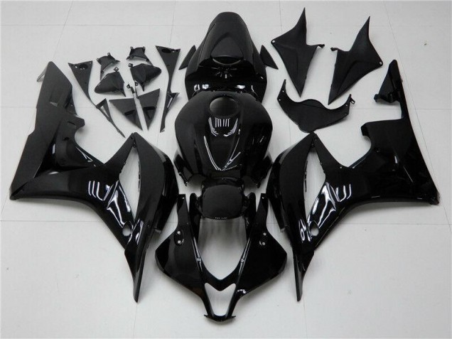 2007-2008 Glossy Black Honda CBR600RR Motorcycle Fairings Canada