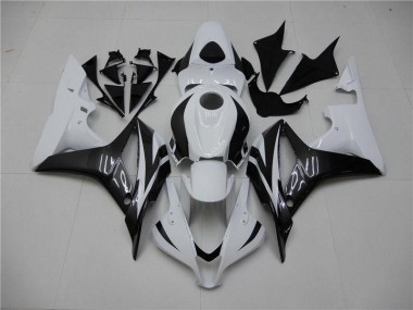 2007-2008 White Black Honda CBR600RR Plastics Motorcycle Fairings Canada