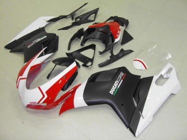 2007-2012 Matte Black White Red Ducati 848 1098 1198 Motorcycle Fairings Canada