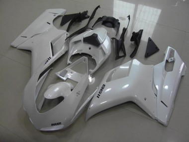 2007-2012 Pear White Black Decals Ducati 848 1098 1198 Motorcycle Fairings Canada