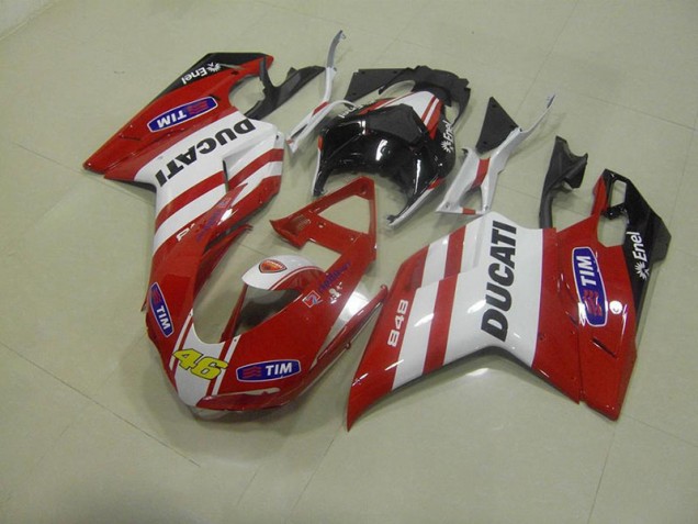 2007-2012 Red 46 Ducati 848 1098 1198 Motorcycle Fairings Canada