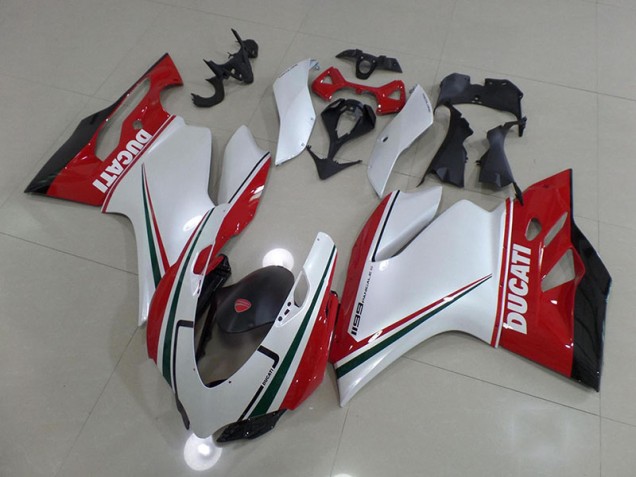 2011-2014 White Red Ducati 1199 Motorcycle Fairings Canada